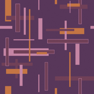 Graphic minimal aubergine/oudroze